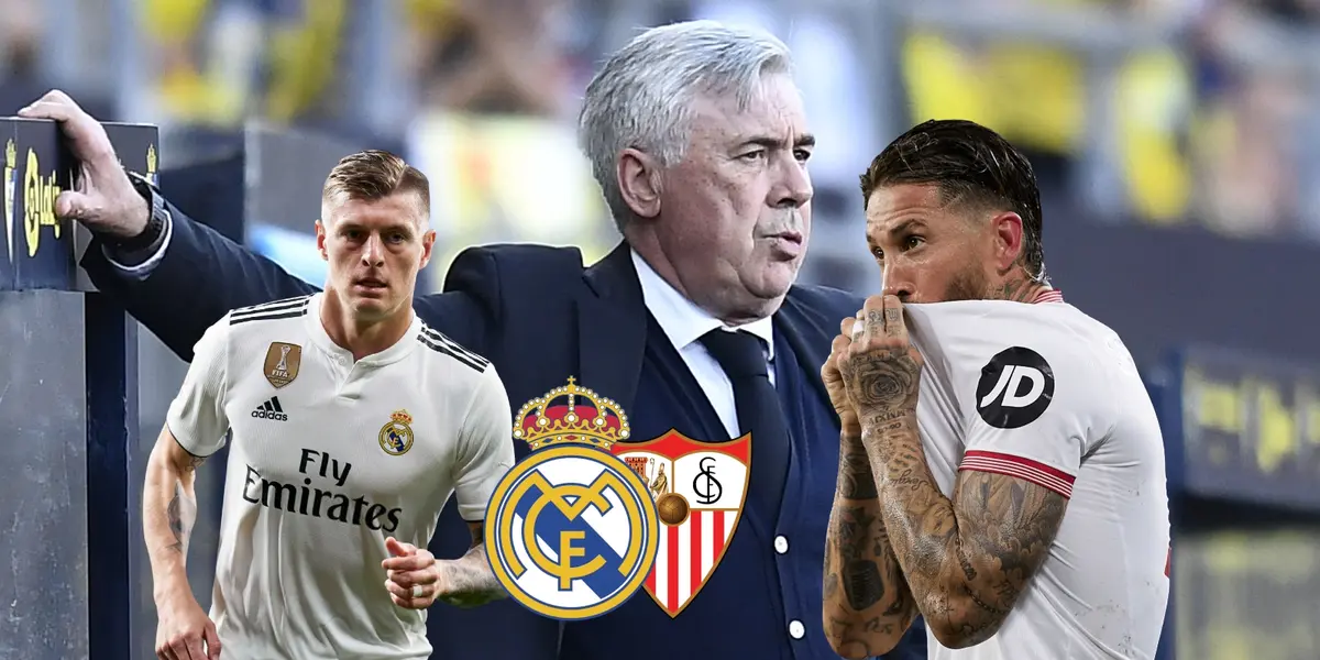 Ancelotti sin sorpresas, los titulares del Real Madrid para recibir a Sergio Ramos