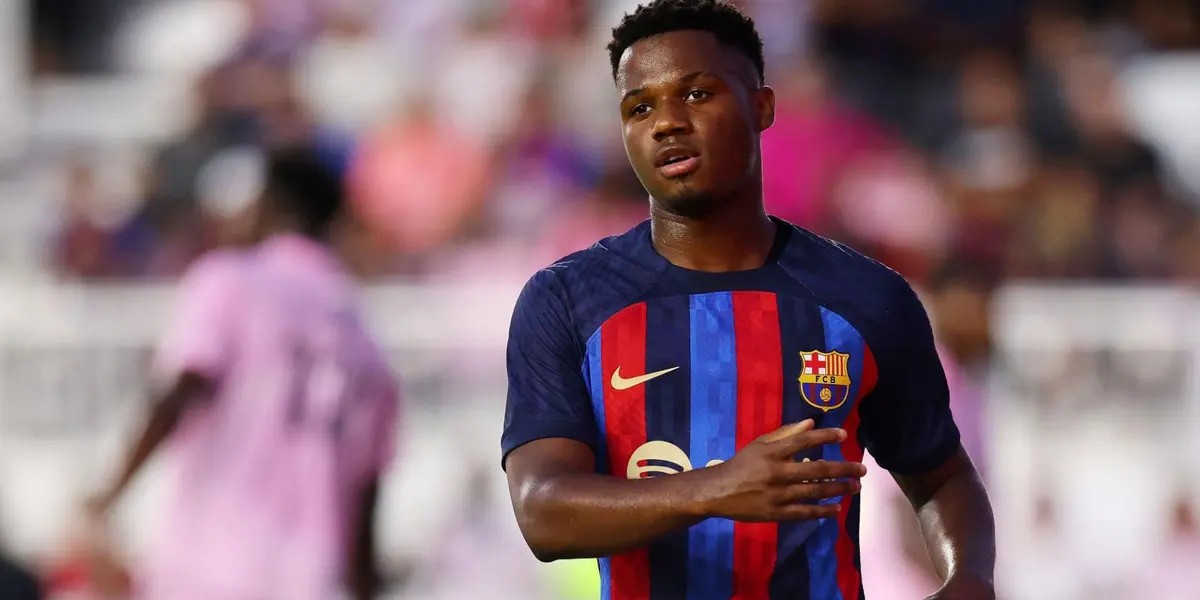 Ansu Fati con la camiseta del FC Barcelona. (Foto: Sport)