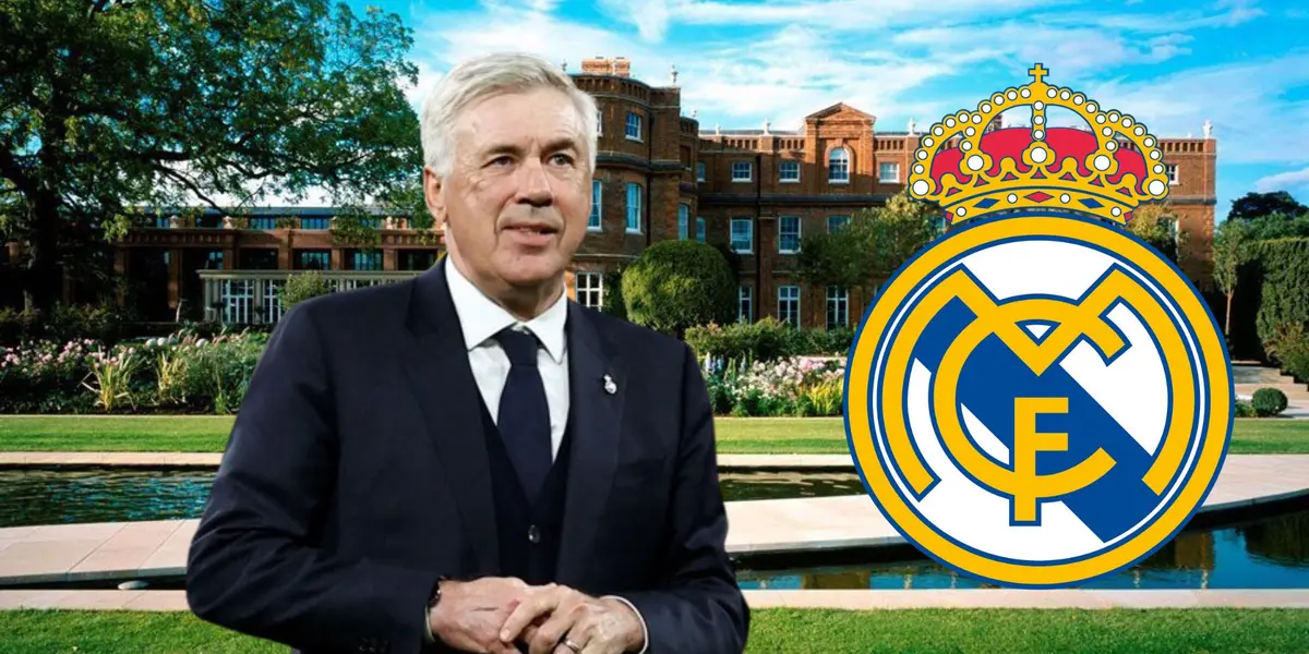 Carlo Ancelotti y el hotel en el que se hospedará el Madrid.