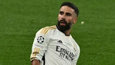 Carvajal festeja su gol.