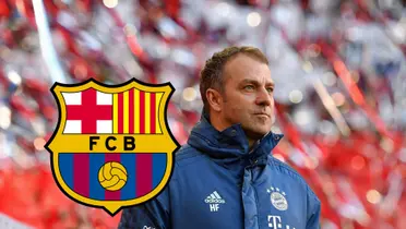 El entrenador alemán con la chaqueta del Bayern Múnich.