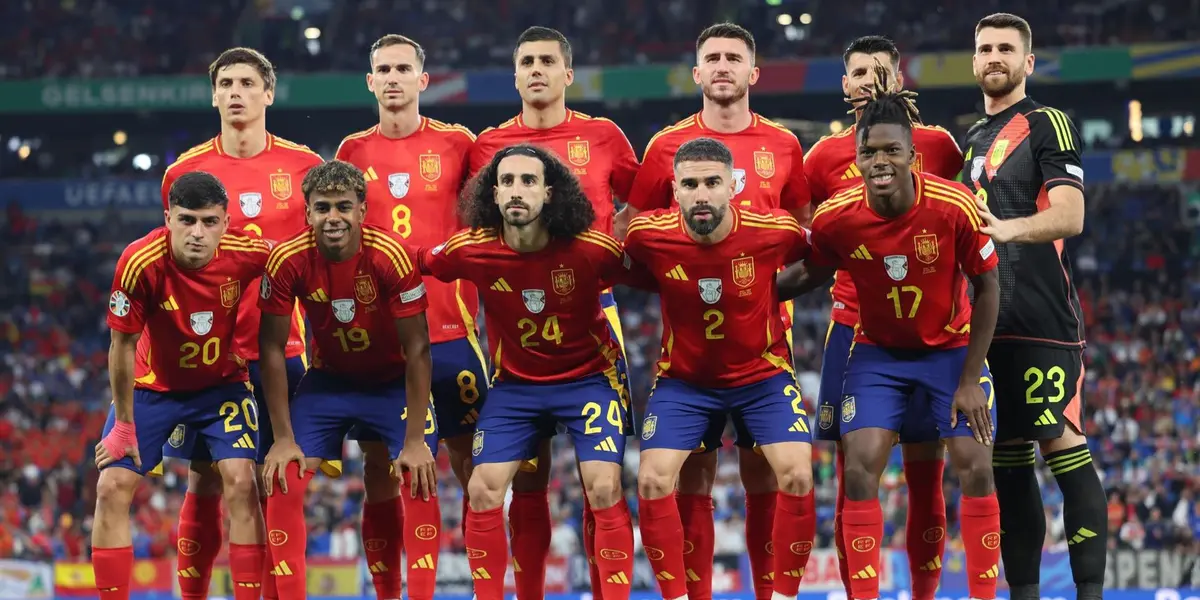 El equipo de España que jugó ante Italia. (Foto: EFE)