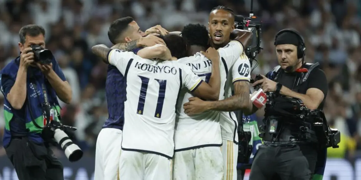 El Real Madrid festejando en la final de la Champions.