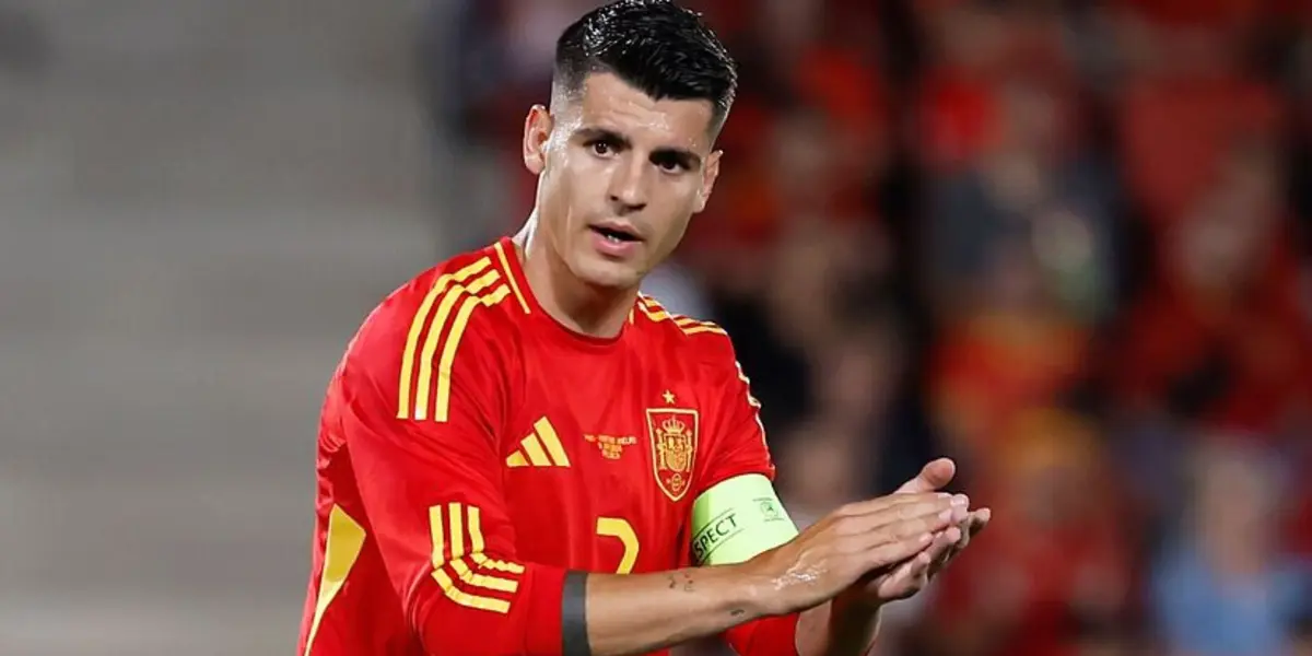 Morata con la camiseta de España. (Foto: RFEF)