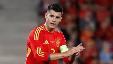 Morata con la camiseta de España. (Foto: RFEF)