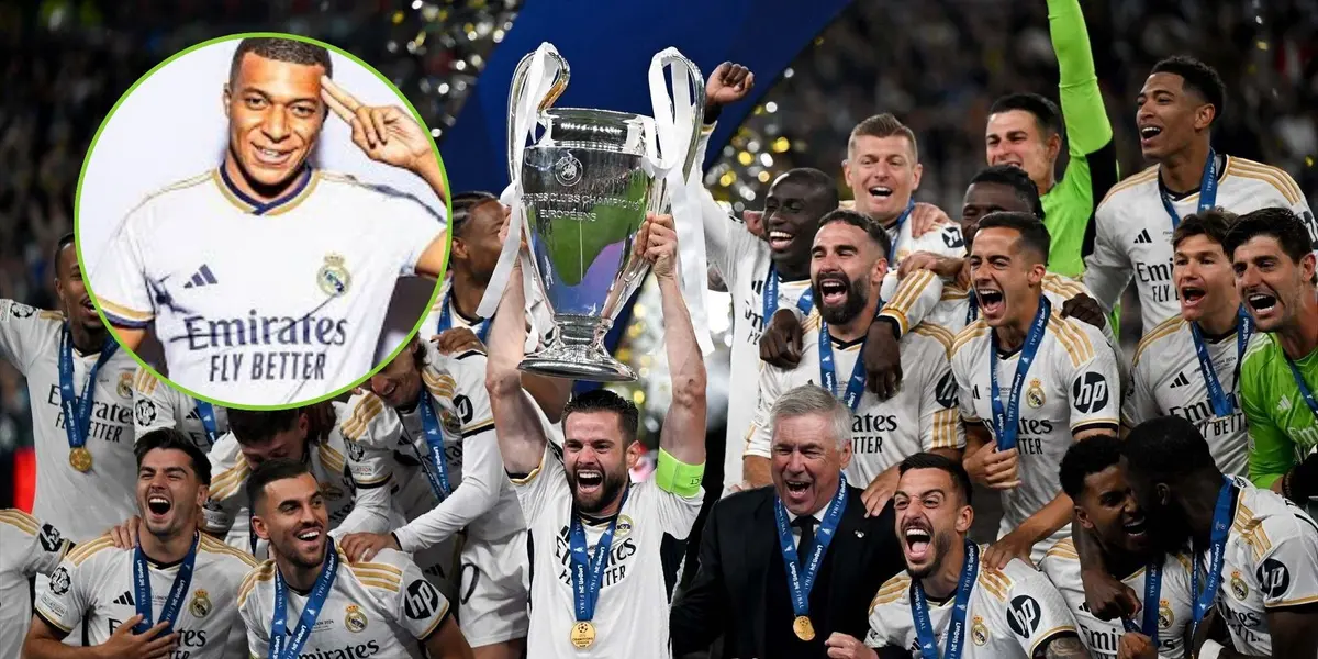 Real Madrid festejando la conquista de la Champions número 15.