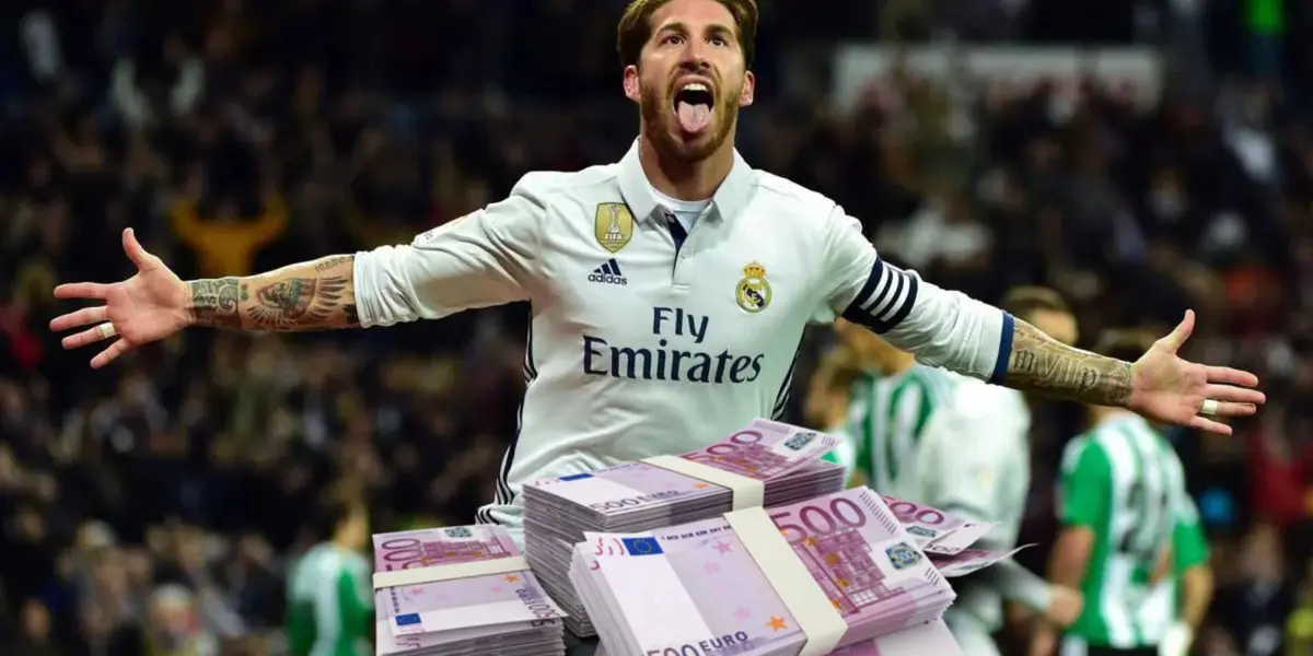 Sergio Ramos con la camiseta del Real Madrid. (Foto: collage)