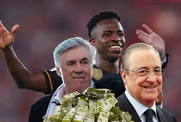 Sonríe Florentino Pérez, los miles de euros que le hace ganar Vinicius al Real Madrid