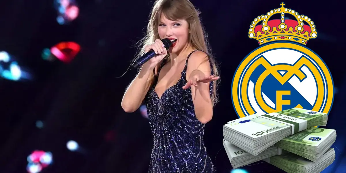 Taylor Swift cantando en el Santiago Bernabéu.