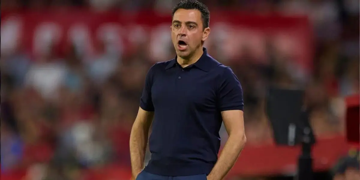 Xavi como entrenador del FC Barcelona.