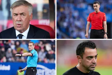 Carlo Ancelotti y Xavi Hernández estaban pendientes de las designaciones arbitrales de la Supercopa