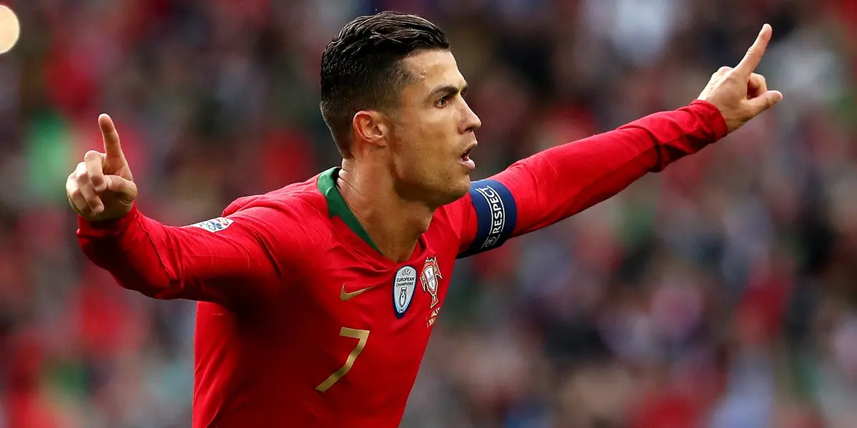 Cristiano Ronaldo, con su selección de Portugal