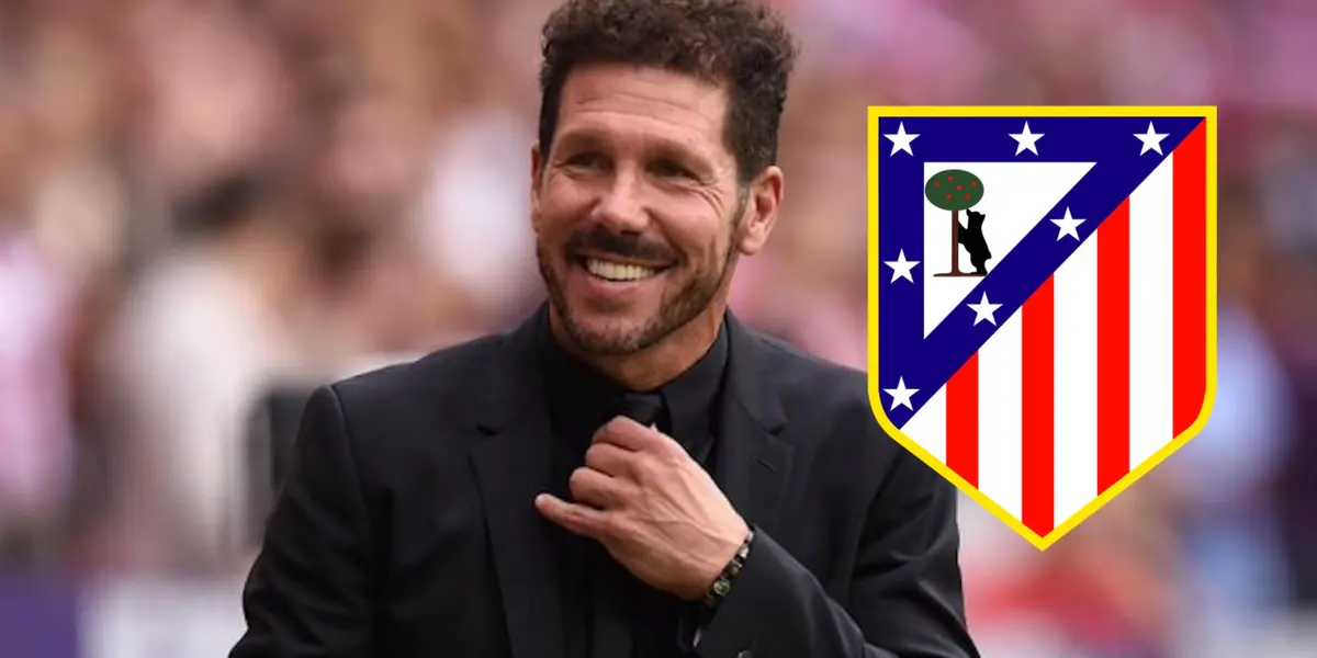Diego Simeone sonríe.