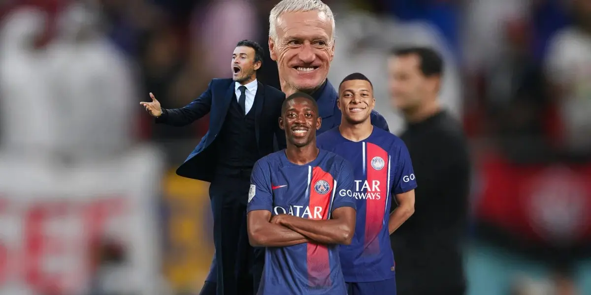 El entrenador de la selección francesa habló del ex Barcelona y del pretendido por el Real Madrid para la próxima temporada.