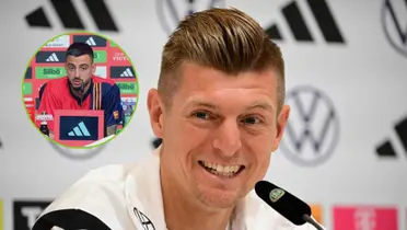 Kroos en rueda de prensa en la previa del Alemania-España. (Foto: AFP)