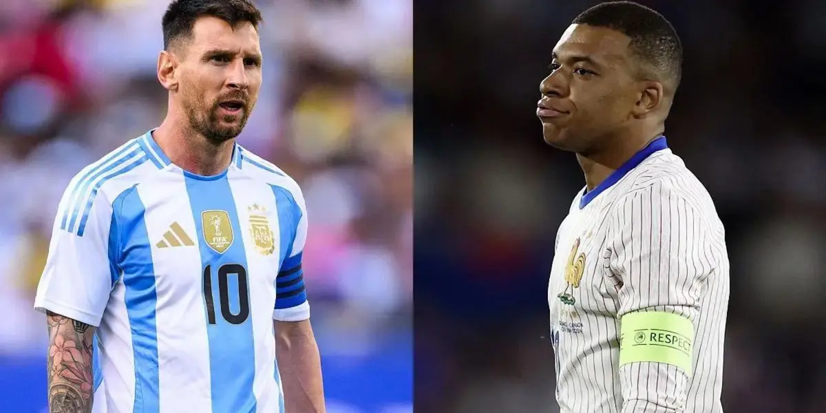 Messi con Argentina y Mbappé con Francia.