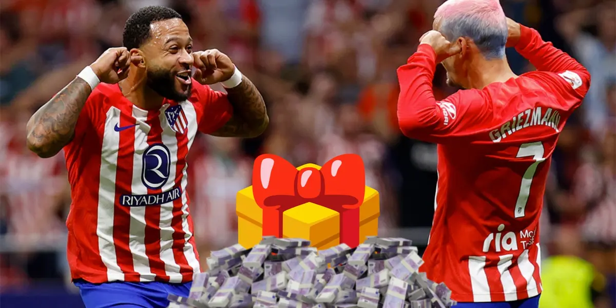 Por ser el máximo goleador del Atlético, el lujoso regalo de Memphis a Griezmann