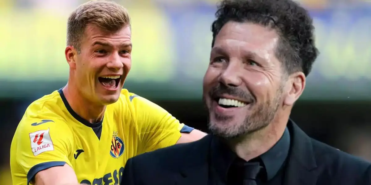 Simeone junto a Sorloth.