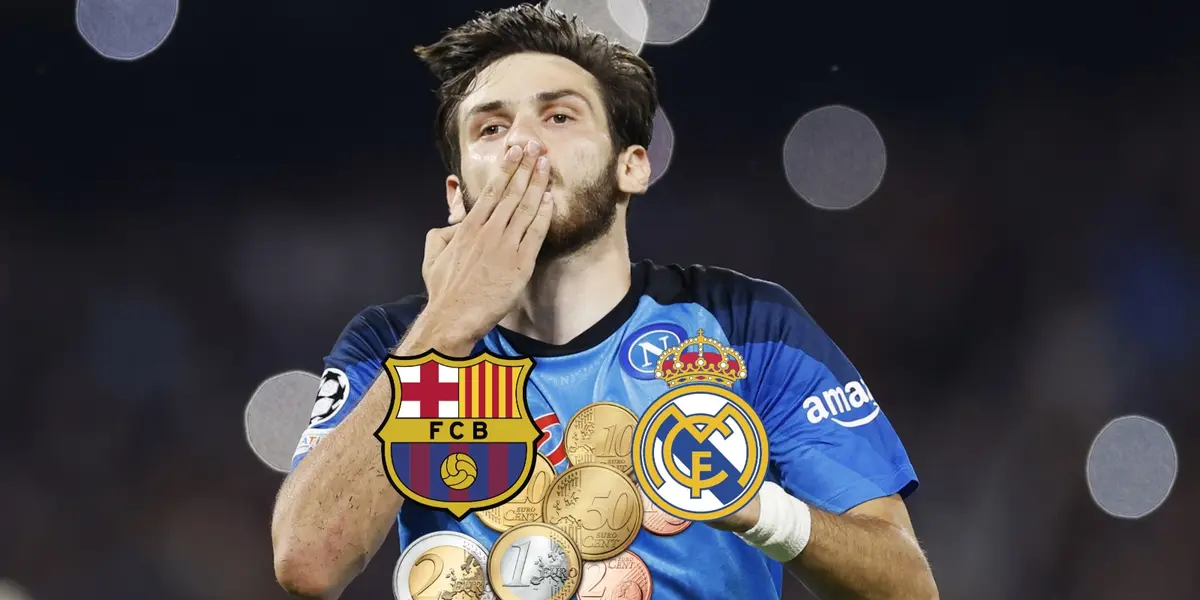 Sueña con Barcelona y Real Madrid, el impensado salario de Kvaratskhelia en Nápoles