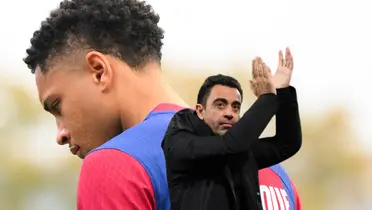 (Video) Xavi confió en él, lo que hizo Vitor Roque al ingresar en Barcelona