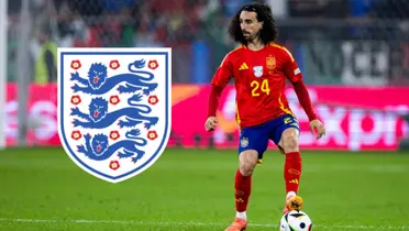 Cucurella con la camiseta de España. (Foto: EFE)