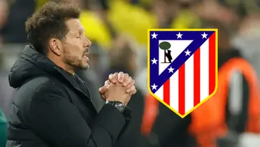 Diego Simeone lamentándose. (Foto: Europa Press)