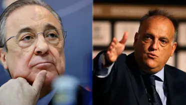 Florentino Pérez y Javier Tebas. (Foto: collage)