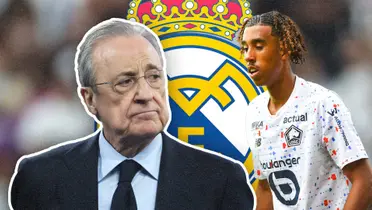 Florentino Pérez y Leny Yoro. (Foto: Fichajes.com)