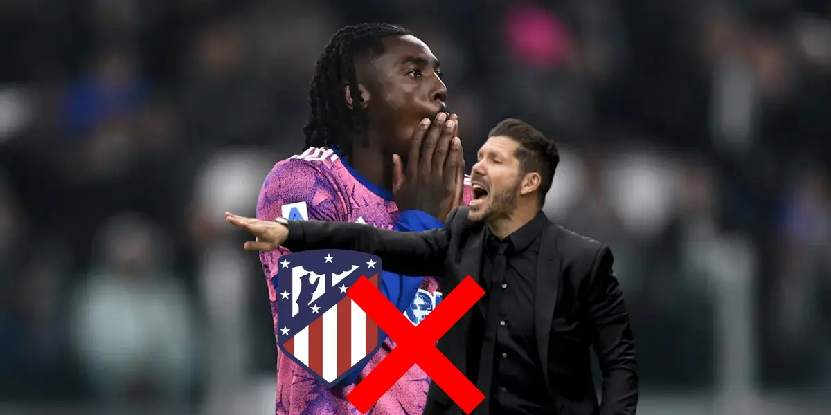 Frustración en Simeone, el verdadero motivo por el que Kean no llegó al Atlético