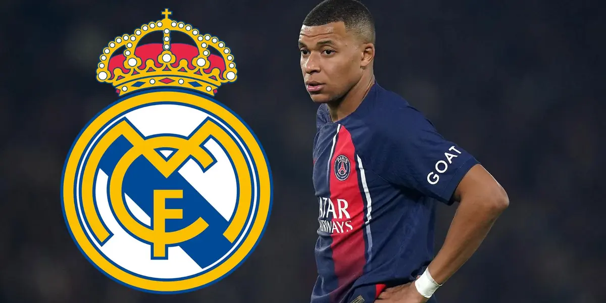 Kylian Mbappé con la camiseta del PSG.