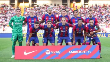 La alineación del FC Barcelona.