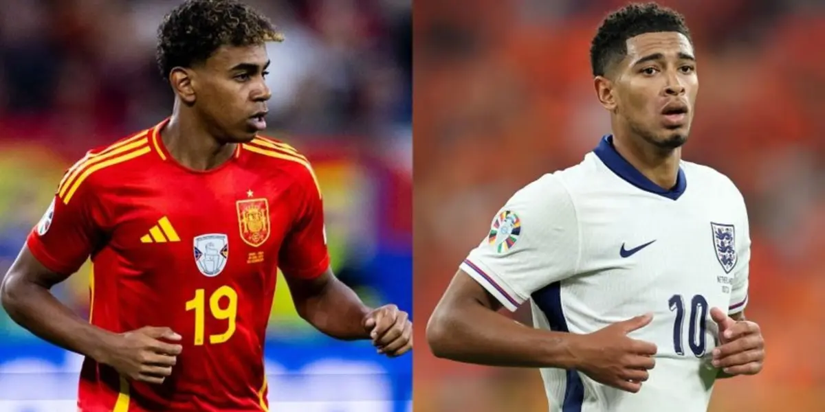 Lamine Yamal y Jude Bellingham con la camiseta de sus selecciones. (Foto: collage)