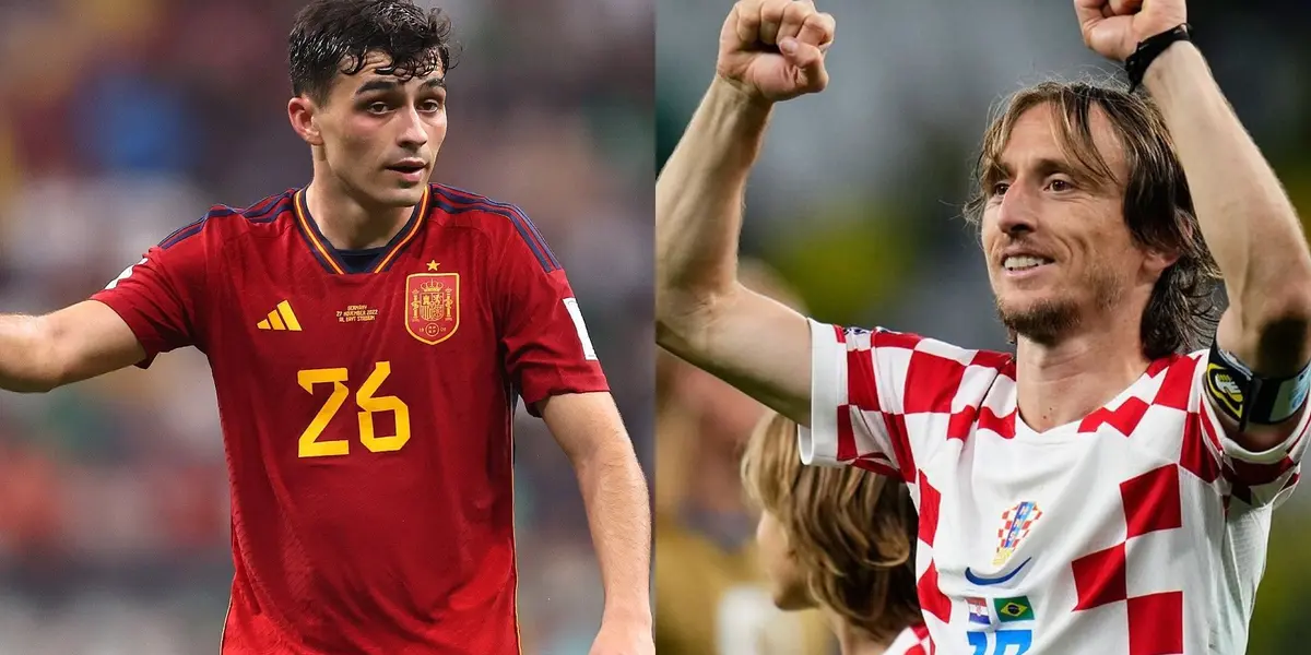 Pedri con España y Modric con Croacia.