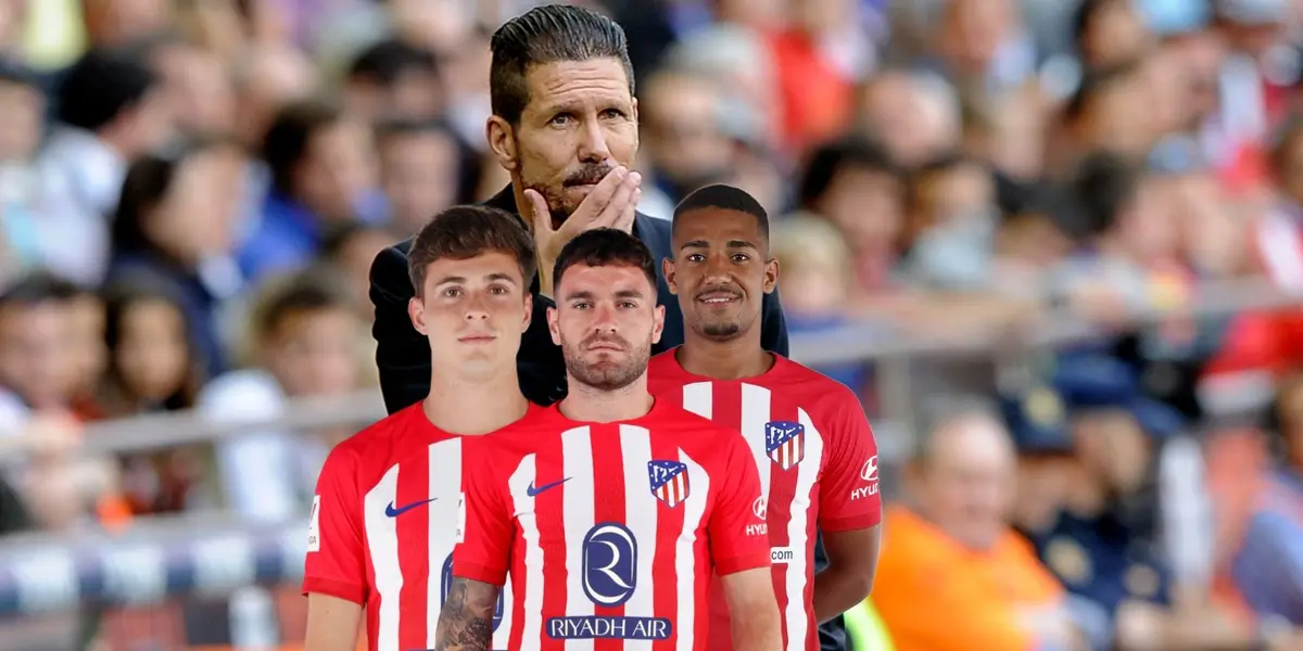 Simeone debe suplir la baja de Carrasco y el principal apuntado se ha retirado con molestias.