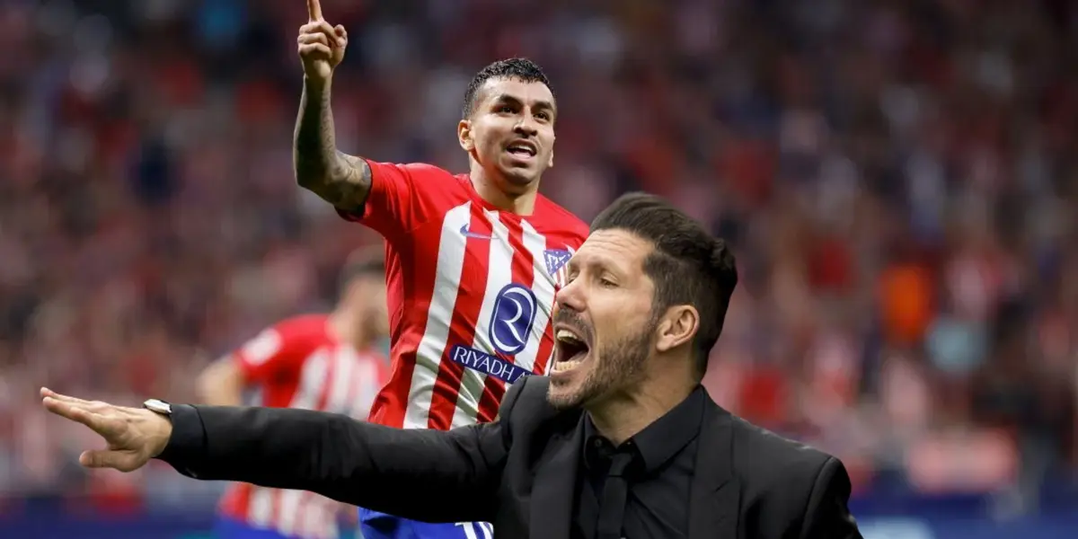 Simeone ni llegó a levantarse, Ángel Correa le da la ventaja al Atlético de Madrid